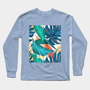 Colorful leaves Pattern Long Sleeve T-Shirt